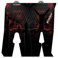 Print-ready sublimation motocross pants design vector