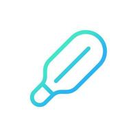 Medical thermometer pixel perfect gradient linear ui icon. Diagnostic instrument. Measure temperature. Line color user interface symbol. Modern style pictogram. Vector isolated outline illustration