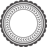 Greek round border. Circle meander frame with ancient ornament. Roman Mediterranean pattern decor png