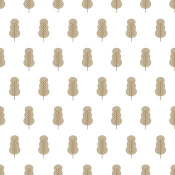 patrón sin costuras con árboles de colores sobre fondo blanco. ilustración vectorial vector