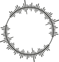 Circle audio wave. Circular music sound equalizer. Abstract radial radio and voice volume symbol png