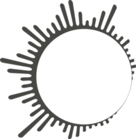 Circle audio wave. Circular music sound equalizer. Abstract radial radio and voice volume symbol. png