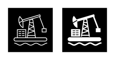 Oil Platform Vector Icon