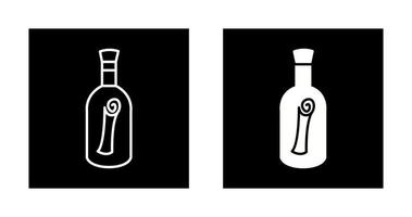 Scroll in Bottle Vector Icon