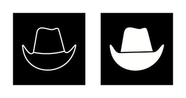 icono de vector de sombrero de vaquero