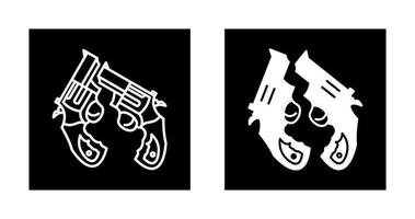 icono de vector de dos armas