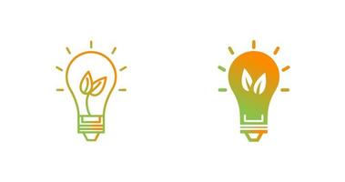 Eco friendly Bulb Vector Icon