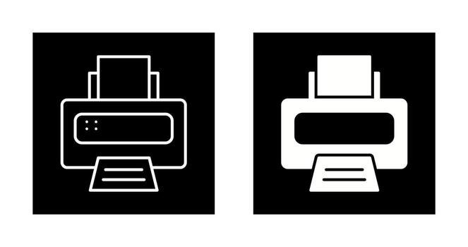 icono de vector de impresora