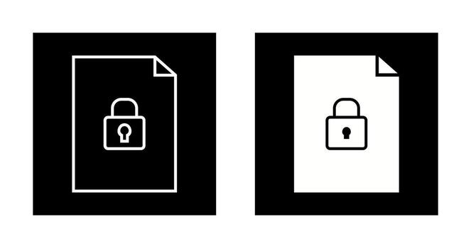 Secure Document Vector Icon