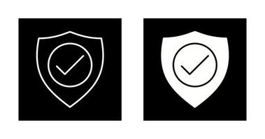 icono de vector de protección verificada