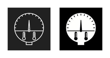 icono de vector de indicador de temperatura