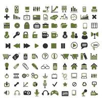 collection of various icon vector designs