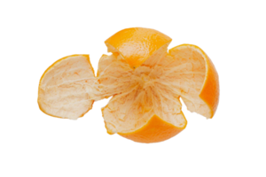 Orange peel fruit isolated on a transparent background png