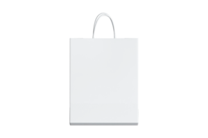 White bag isolated on a transparent background png