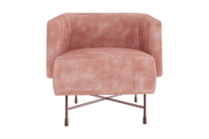 Pink armchair isolated on a transparent background png