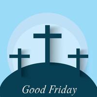 Vector illustration of a Background for Good Friday. Christian holiday.