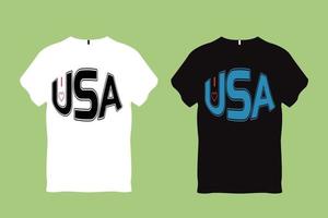 I Love USA Typography T shirt Design vector