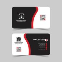 Simple business card template design vector