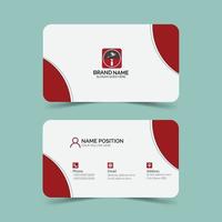 Simple business card template design vector