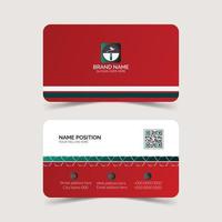 Double side modern business card template design. vector