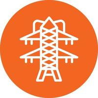 Transmission Tower Vector Icon Design