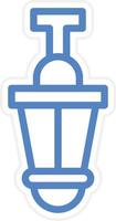 Hang Lamp Vector Icon Style