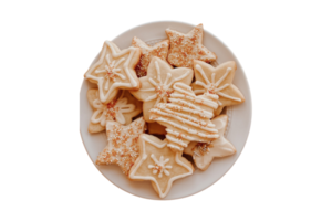 Christmas cookies isolated on a transparent background png
