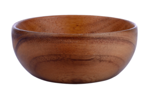 Wooden tableware isolated on a transparent background png