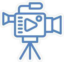 Video Camera Vector Icon Style