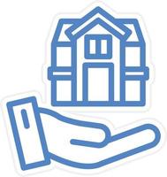Home Insurance Vector Icon Style