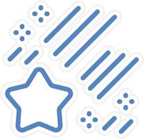 Falling Star Vector Icon Style