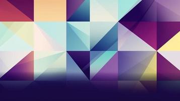 Abstract geometric background with colorful triangles photo