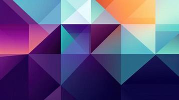 Abstract geometric background with colorful triangles photo