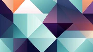 Abstract geometric background with colorful triangles photo