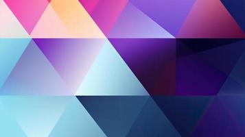 Abstract geometric background with colorful triangles photo