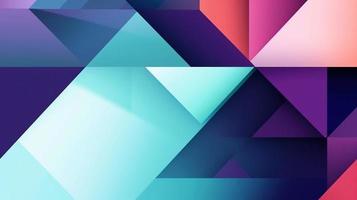 Abstract geometric background with colorful triangles photo