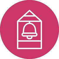Bell Tower Vector Icon Design