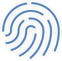 Fingerprint Vector Icon Style