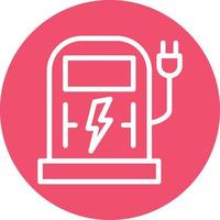 Charging Station Vector Icon Design