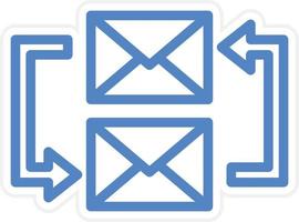 Exchange Mails Vector Icon Style