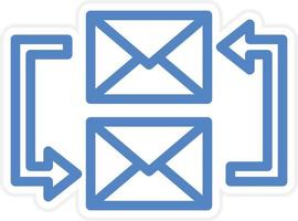 Exchange Mails Vector Icon Style