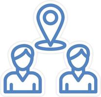 Meeting Point Vector Icon Style