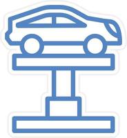 Car Lift Vector Icon Style