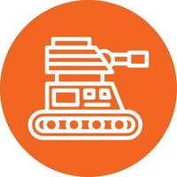 Army Tank Vector Icon Design