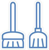 Broomstick Vector Icon Style