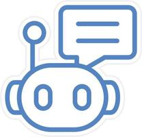 Chat Bot Vector Icon Style