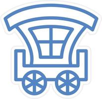 Carriage Vector Icon Style