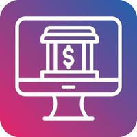 Online Banking Vector Icon Design