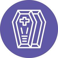 Coffin Vector Icon Design