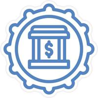 Banking System Vector Icon Style